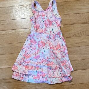 SweetHoney Pink Floral Kids Dress